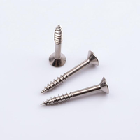 Vis autotaraudeuse OEM en acier inoxydable 304/316 à tête fraisée Phillips, tige semi-lisse, pointe acérée, pour bois et meubles, métrique