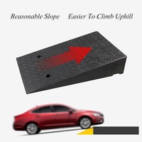 Ramp Kursi Roda Karet Tugas Berat 2" Tinggi, Ramp Ambang Pintu untuk Kursi Roda Elektrik, Walker, Skuter, Ramp Ambang Anti Selip