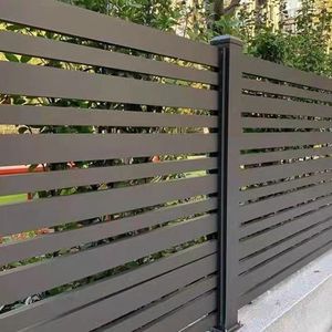 Ngoài trời Vườn Nhôm hàng rào chất lượng cao nhôm Louvre lưỡi riêng tư màn hình hàng rào - Product Image 1