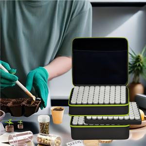 Awlison GTOG-020 1680D+EVA Bouteille <span class=keywords><strong>de</strong></span> stockage <span class=keywords><strong>de</strong></span> graines portable à 48 compartiments et <span class=keywords><strong>sac</strong></span> <span class=keywords><strong>de</strong></span> stockage <span class=keywords><strong>de</strong></span> céréales pour fournitures <span class=keywords><strong>de</strong></span> jardin - Product Image 1