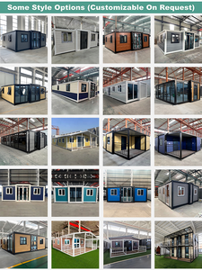 Casa Container Pieghevole 20ft 40ft Prefabbricata in Acciaio con Pannelli Sandwich EPS, Assemblaggio Portatile per Campi di Lavoro in Africa, Certificazione CE, <span class=keywords><strong>Vendita</strong></span> all'Ingrosso - Product Image 6