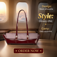 Sac fourre-tout de luxe moderne en cuir véritable de style européen et américain Le Bateau à double boucle, grande capacité, avec deux bretelles