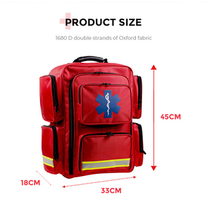 กระเป๋าเป้สะพายหลังชุดปฐมพยาบาลทางการแพทย์แบบเต็มรูปแบบอุปกรณ์ช่วยชีวิตฉุกเฉินเครื่องบิน Aero ขนาดใหญ่สำหรับโรงพยาบาล - Product Image 2