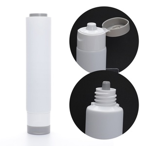 Tube cosmétique rond en plastique compressible de 100 ml pour nettoyant visage, personnalisé et luxueux - Product Image 1