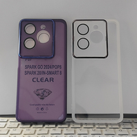 Coque de téléphone transparente ultra mince avec protecteur d'objectif pour TECNO SPARK 5 Pro 6 GO 7 7T 8C 8 Pro 9 10 10C prix d'usine couverture arrière en Tpu