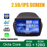 Untuk Hyundai Tucson IX35 2010-2015 Perangkat 10 Inci Double 2 Din Octa-Core Quad Stereo Mobil GPS Navigasi Radio Mobil Android