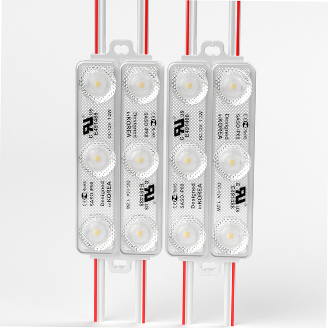 Super Light 3 LED Module 12V 7000K for Lightbox Channel Letter Signage IP68 Waterproof for Advertising Project