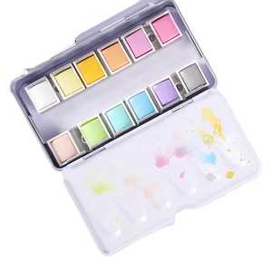 Phoenix 12 colori artista Macaron colore sognante effetto etereo Set acquerello pastello acquerello - Product Image 4