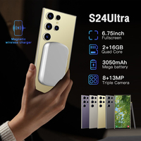 Teléfono Inteligente S24Ultra HD de Última Generación en Oferta, Pantalla Ancha, 2GB+16GB, 3G, Doble SIM, Android 8.1, OEM