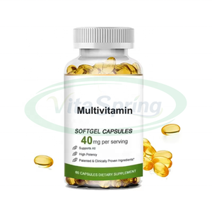 VitaSpring 식품 보충제 복합 비타민 A, C, B3, B5, B6, B12 칼슘 철 아연 비건 미네랄 종합 비타민 소프트젤 캡슐 - Product Image 1