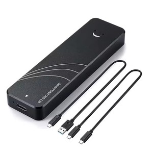 อะแดปเตอร์กล่องหุ้ม M.2 SATA NVME แบบ Dual Protocol กล่องใส่ M2 SSD กล่องภายนอก NVME USB C 3.2 Gen2 10Gb M2 SATA 6Gb UASP Trime <span class=keywords><strong>RTL9210B</strong></span> - Product Image 1