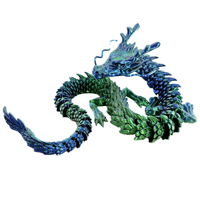 Dragon divin unisexe 3D imprimé actif Joint Dragon jouet créatif Animal dinosaure Statue Flexible en plastique jouet Figure Statues