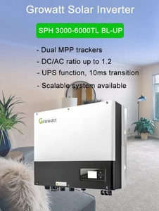 Phase 110V fase dividida Growatt ro33000-7600TXH-US 17171741Sule ule 21 HCC33K3.8KW 5K6K7.7.6Kyybrid ololar nverter - Product Image 2