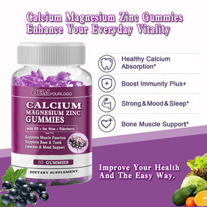 Permen Kunyah Kalsium <span class=keywords><strong>Magnesium</strong></span> Seng <span class=keywords><strong>D3</strong></span> untuk Pria dan Wanita - Meningkatkan Kepadatan Tulang 60 buah - Product Image 3