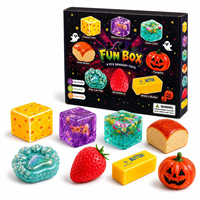Ensemble de jouets sensoriels anti-stress Squishy à remontée lente avec 8 modèles, incluant Squishy Dumpling et Squishy Beurre, coffret amusant