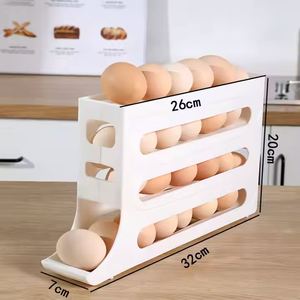 Moderno Porta Huevos de 4 Niveles, Capacidad para 30 Huevos, Porta Huevos con Rotación Automática Diseñado para Refrigerador - Product Image 6