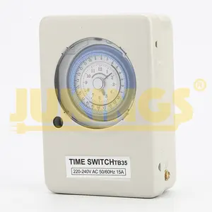 24Hour Automatic Types Of 220V 230V Analog Mechanical Weekly Rotary Time Control Switch TB35 Timer With Battery
