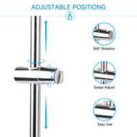 Support de pommeau de douche brossé robuste et durable, étanche, pour salle de bain moderne, décoration de projet hôtelier haut de gamme