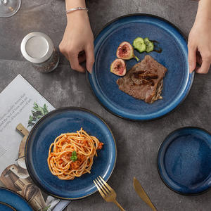 Juego de Platos de Porcelana Esmaltada Estilo Europeo <span class=keywords><strong>UNICASA</strong></span>, Aptos para Lavavajillas, para Hotel, Restaurante, Plato para Filetes y Pasta Occidental - Product Image 1
