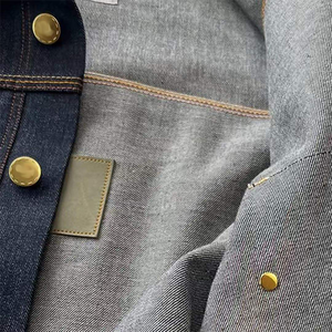 Nouvelles vestes en jean décontractées de luxe vintage à boutons en coton, coupe ample, en denim japonais selvedge, coupe-vent et respirantes - Product Image 5