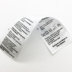 Thương hiệu tùy chỉnh in logo giặt chăm sóc satin nhãn cho quần áo may mặc - Product Image 1