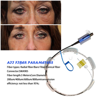 Fibre laser Endolifting avec connecteur SMA905, longueur 3M, compatible avec les appareils laser 980nm 1470nm, fibre radiale
