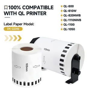 Cinta de Papel Térmico Blanca Continua de Repuesto Compatible con <span class=keywords><strong>Brother</strong></span> DK-22246 DK-2246 de 103 mm * 30,48 m para <span class=keywords><strong>Impresora</strong></span> de Etiquetas <span class=keywords><strong>QL</strong></span> - Product Image 2