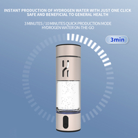 Type-C Charge ABS PC Matériau de qualité alimentaire Générateur d'hydrogène portable intelligent Bouteille d'eau