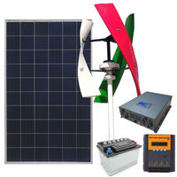 Système d'énergie hybride solaire-éolienne à axe vertical 5KW 6KW 10KW avec onduleur et batterie