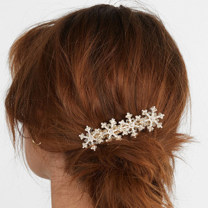 2020 nuevo de la serie de Navidad copo de nieve-frontera caliente-venta de accesorios de pelo de cola de caballo - Product Image 1