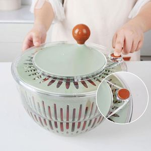 Essoreuse à salade manuelle multifonctionnelle haut de gamme 2025 sans BPA en plastique PS, capacité 4,5 L, pour cuisine domestique - Product Image 2