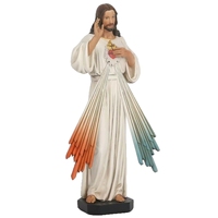 Décoration intérieure personnalisée pour la maison, petite sculpture en résine de 30 cm du Saint Jésus catholique, statues religieuses de la Vierge Marie