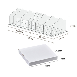 Phòng ngủ tủ có thể điều chỉnh rõ ràng nhựa túi xách Kệ Divider PURSE túi lưu trữ <span class=keywords><strong>Organizer</strong></span> cho tủ quần áo - Product Image 6
