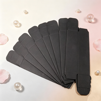 Boîtes d'emballage cosmétiques pliables carrées personnalisées avec impression de logo, emballage de tube de gloss à lèvres, boîte en papier pour produits de soin de la peau