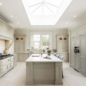 Juegos de Gabinetes de Cocina Estilo Shaker de Madera Maciza con Estructura de MDF, Encimera de Laminado y Resina, Incluye Grifo y Accesorios - Product Image 3