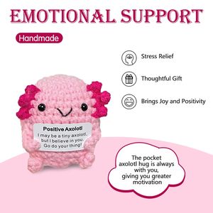 Regali per la Festa della Mamma, Bambole Positive, Adorabili <span class=keywords><strong>Animali</strong></span> Lavorati a Maglia, Idee per Amigurumi, Regali di Incoraggiamento - Product Image 3