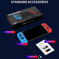 Console de jeu vidéo portable G90, écran HD 7 pouces, lecteur de jeux rétro classique avec manette de jeu, joystick, boîte pour cadeau de Noël