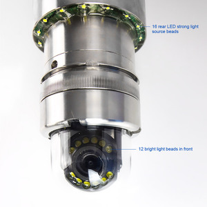 Caméra vidéo endoscopique de petite taille 9 pouces HD avec éclairage LED, angle de champ de 120 degrés, câble de 30 m, compteur de mètres, étanche IP68 - Product Image 3