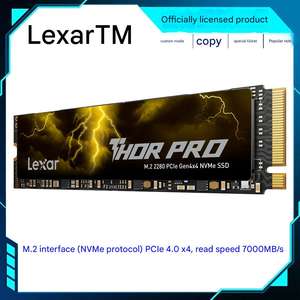 Lexar THOR PRO 2TB M.<span class=keywords><strong>2</strong></span> NVMe PCIe 4.0 ไดรฟ์โซลิดสเตทภายในแบบใหม่ ความเร็ว 7000MB/s สำหรับพีซีและโน้ตบุ๊ก - Product Image 1