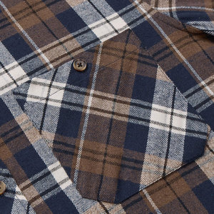 Camisa de Franela a Cuadros para Hombre, Manga Larga, Cierre de Botones, Estilo Casual, Algodón Transpirable, Ropa de Otoño, Última Moda - Product Image 5