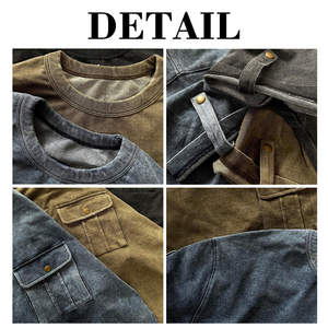 Camiseta de Algodón Vintage Lisa al por Mayor, Personalizable OEM, Camisetas Oversize para Hombre, Camiseta de Algodón Grueso para Hombre Estilo Urbano - Product Image 6