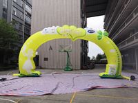 Arche gonflable publicitaire NINGBO GO personnalisée, multicolore, imperméable, durable, certifiée CE, en Oxford/PVC, avec pompe à air électrique
