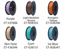 Filament PLA 1,75 mm 1 kg pour imprimante 3D, précision +/-0,02 mm, sans nœuds, compatible avec toutes les imprimantes FDM