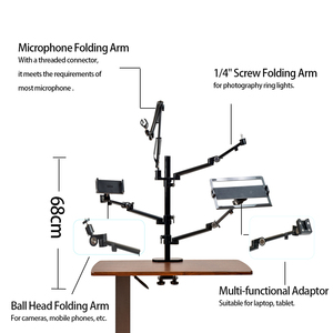 Soporte de brazo para <span class=keywords><strong>monitor</strong></span> de ordenador mecánico de acero inoxidable, soporte de brazo para <span class=keywords><strong>monitor</strong></span> de escritorio <span class=keywords><strong>Vertical</strong></span> ultrawide VESA para <span class=keywords><strong>monitor</strong></span> de pantalla de 13-32 pulgadas - Product Image 3