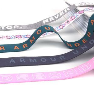 Eco-friendly 2.5Cm Wide Silicone Gripper <b>Elastic</b> Tape Soft Printed Logo <b>Elastic</b> Waist Band - Product Image 6