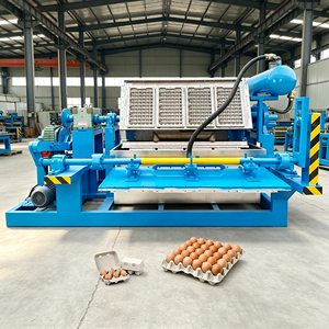 Machine de production continue de barquettes en papier entièrement automatisée, système de moulage de pâte à papier pour cartons d'œufs, pour une production de masse quotidienne - Product Image 1