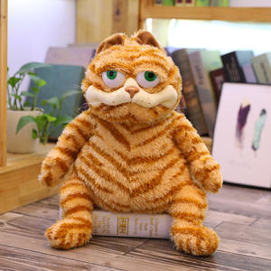 Peluche de <span class=keywords><strong>Gato</strong></span> Naranja Gordo, Juguete de <span class=keywords><strong>Gato</strong></span> <span class=keywords><strong>Amarillo</strong></span> Realista para Niños y Niñas, Regalo de Navidad o Cumpleaños - Product Image 6