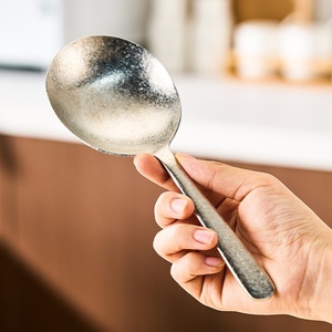 <span class=keywords><strong>Cuchara</strong></span> de titanio puro con mango largo, <span class=keywords><strong>cuchara</strong></span> ancha, ligera y duradera para café, té, sopa, postre, herramienta para servir en campamentos - Product Image 2