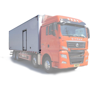 Jieang รถบรรทุกแช่เย็นโมเดลรถที่มีตัวถังและรถพ่วงสำหรับขนส่งสินค้าที่เน่าเสียง่าย - Product Image 1