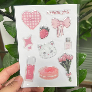Paquete de pegatinas personalizadas para carcasa de teléfono, pegatinas estéticas, pegatinas bonitas para celular, decoración DIY - Product Image 6